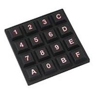 Grayhill 84BLN-AB2-113AN Keypads KEYBOARD,3X4,RED