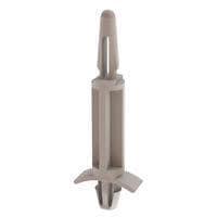 Essentra Components LNCBS-8-01 Snap Lock CB Spt,Long Nose,Natural,1/2 in Spc