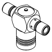 Radiall R114780000 RF Adapters - Tee SMB / TEE MALE-MALE/FEMALE ADAPTER