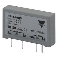 Carlo Gavazzi RP1B23D5 Solid State Relays 1-pole PCB mount SSR, Instant-on switching, Operating voltage (Ue): 12 - 265 Vac (650 Vp), Rated current (Ie): 5 Aac, Control voltage (Uc): 3 - 32 Vdc, Packed x10