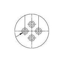 BIVAR 105-021 LED Mounts Perm-O-Pad Round TO-18 Mnt Natural