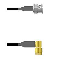 Amphenol Custom Cable Q-0L0360008060i RF Cable Assemblies BNC-SP/SMA-RP RG58 60I