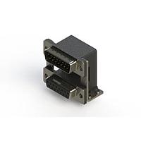 EDAC 663-015-664-05C Dual Port D-Sub Connectors Right-angle Dual Port D-Sub Connector
