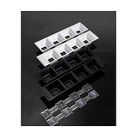 Ledil C17535_DAISY-4X1-SHD2-MET-MATT LED Lenses Shade rectang 4 Pos 159.3 x 40.0mm (D) 2