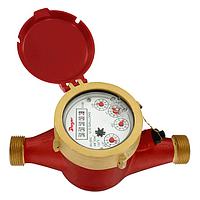 Dwyer WMH-A-C-08-1 High Temp Multi-Jet Water Meters for HVAC & Hot Water, Brass Body (NPT Male, 2 in, 1 gal/pulse)