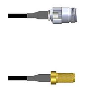 Amphenol Custom Cable Q-200710003011i RF Cable Assemblies N-SJ/SMA-SJ G174 11I