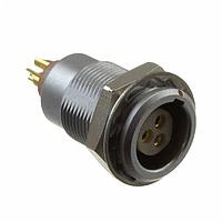 NorComp 820B003-203RF01 Connectors 0B 3P FML PNL MNT FIXED FRONT NUT