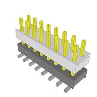 Samtec HW-08-08-L-D-330-SM Headers High Temperature Flexible Board Stacking Header, 0.100" Pitch
