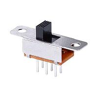 Same Sky (formerly CUI Devices) SLW-195963-3A-N-D Slide Switch 19.5 x 9 x 6.3 mm, 3 mm Raised Slide Actuator, Through Hole