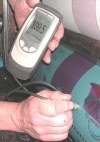 Interchangeable probes for offset printing thickness measurement