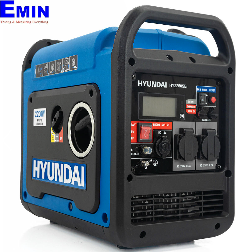 Hyundai HY2250SEi Hyundai 2200W / 2.2kW Petrol Inverter Generator ...