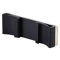 Essentra Components DFCC-3-RT Flat Clamp,Flat,Adh Mnt,Black,.75 in Lg