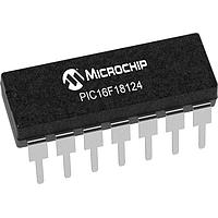 Microchip Technology PIC16F18124-E/P Microcontrollers 7KB Flash, 512B RAM, 128B EEPROM, 12b Diff. ADCC, 2x16-bit dual PWM
