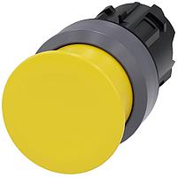 SIEMENS A6X30137765 Mushroom MUSHROOM PUSHBUTTON. 30MM. YELLOW