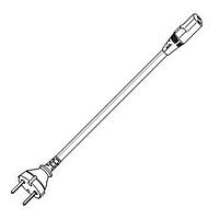 Volex 2116H 10 C3 AC Power Cord H05VVF2G 2.5M EUROPEAN BLACK