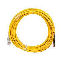 Eaton CSAS4F4CY1805 Sensor Cables / Actuator Cables CORDSET,AC 4P 4W,18GA,PVC YEL,5M