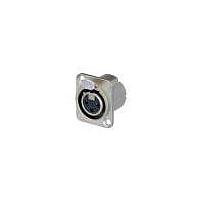 NEUTRIK NC3FD-LX-HA Receptacles 3P F RECEPT DLX SER CRIMP NICKEL/SILVER