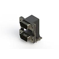 EDAC 661-009-364-03A Dual Port D-Sub Connectors Right-angle Dual Port D-Sub Connector