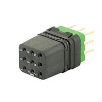 Eaton Souriau-Sunbank 8MQ2M0936UCS Modular Connectors - Push Pull MQuick module, unsealed, with female straight PCB contacts, delivered with cap