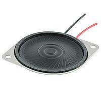 Same Sky (formerly CUI Devices) CMS-40504N-L152B Micro speaker, 40 mm round , 5 mm deep, Nd-Fe-B, 2 W, 4 ?, 500 Hz, 152 mm leads w/ Conn