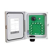 Amphenol Wilcoxon VLL12BF-C-N-S Switchable VibraLINK Lite enclosure, 12 channels, base size, fiberglass, conduit cable entry port, screw terminals