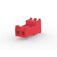 AMP Connectors - TE Connectivity 3-644467-2 Receptacle Housing FEED THRU W TAB 2P L.R. red 22 AWG