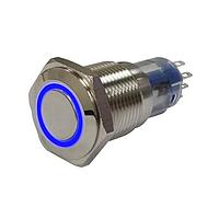 Adam Tech SW-PB7-03LB32DFRR12V Anti-Vandal Switches ANTI-VANDAL PUSHBUTTON SWITCH, 1