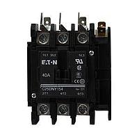 Eaton C25DNY154AL Electromechanical Contactors 3P 40ADPCNT W/DN 120AC 1NO1NC AUX