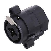 Amphenol Audio ACJC5S BULK Receptacles 1/4" XLR Dual Chassis Mount CType Mono SolderContact Latch Non-switch XLR Ground