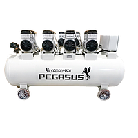 PEGASUS TM-OF1100X4-330L Oil Free Silent Air Compressor (220V, 8 Kg/cm, 330L)