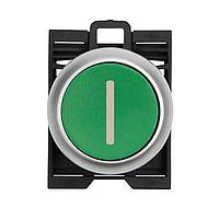 Eaton M22-D-G-X1 Pushbutton Operators NON-ILL MOM PB SIL-BZL FLSH GRN ETCHED