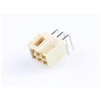 Molex 105314-2706 Headers & Wire Housings NANOFIT HDR RA DLR 6CKT 15AU NAT