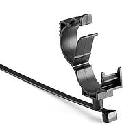 HellermannTyton 156-02594 Standard Cable Ties LOC Locking Clamp, 1014 mm, with T50SMVC Swivel Tie, PA66HIRHSUV, Black, 1000/ctn