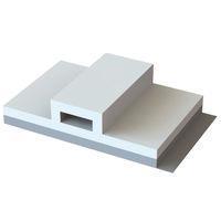Essentra Components FTH-2A-RT-C Single Opening Cbl Tie Hldr,Adh Mnt,White