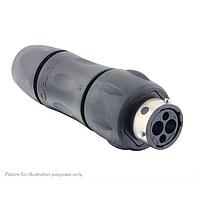 Eaton Souriau-Sunbank UTGX1JC102W2S Receptacles In line receptacle, with cable gland backshell, for 4 female contacts, IP68/69K