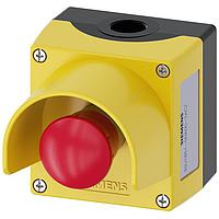 SIEMENS 3SU18510NA002AC2 Push Turn ENC METAL, EMERG STOP TWIST-RELEASE,1NC