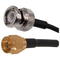 Johnson / Cinch Connectivity Solutions 415-0199-M2.0 RF Cable Assemblies BNC Male to SMA Male RG174, 2000mm
