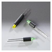 BIVAR ELM220MM3AD LED Circuit Board Indicators Vertical LED Assembly, 20 mm Length, 3 mm Amber LED w\ Diffused Lens, Black PVC Alloy,  610 nm