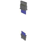 Samtec SFSS-08-28C-G-08.00-D-NUS Discrete Wire Cable Assemblies .050" Tiger Eye(TM) Single Row Discrete Wire Cable Assembly