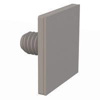 Essentra Components 013118ABTS050 Base Threaded Stud, Adhesive, 5/16-18 Thread, 1/2 Lg