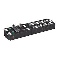 Murrelektronik 54631 IO-Links IMPACT67 Pro E DIO8 IOL8 M12L 5P, plastic housing, EtherNet/IP, DIO8 IOL8 (8x M12), 2x M12 Power (5-pole, L-coded), IP65/67