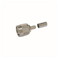 Amphenol Times Microwave Systems EZ-200-TM-X Connectors TNC-Male (plug) crimp connector, non-solder pin, no braid trim