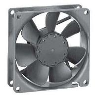 ebm-papst 8412NU Axial Fan DC Tubeaxial Fan, 80x80x25mm, 12VDC, 40.6CFM, 1.7W, 3100RPM, Ball Bearing, IP68