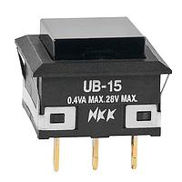 NKK Switches UB15KKG01N-A Sealed SPDT ON-(ON) BLACK