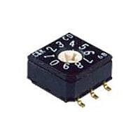 C&K CD16RM0AB Rotary Switches HEX FLUSH ACT R/A