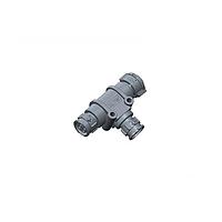 Amphenol LTW AB-CB-040404-HHB-TQ001 Standard Circular Connector X-Lok, T Adaptor, Plastic, 10A, 04 pins, (End 1) Male Female, (End 2) Male Female, (End 3) Female Male, Push Lock, IP68