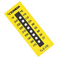 OMEGA TL-E-330 Yellow 8 Dot Non-Reversible Temperature Label (400 °F)
