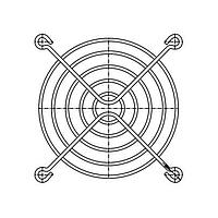 Sunon FG-8 Guard Fan Finger Guard, 80mm, Metal