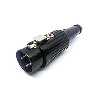 Deltron 591-0300 Connectors PLUG BLACK 3 PIN
