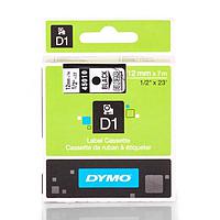 DYMO 63020702 Labelmanager D1 Black/Clear Tape (12mm x 7m)